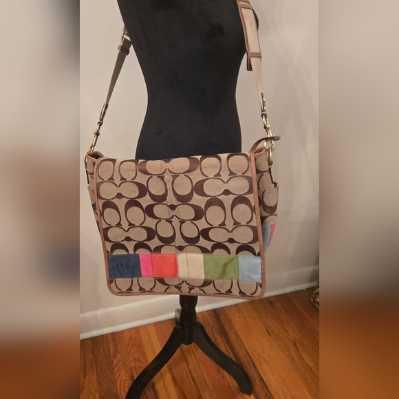 Coach Crossbody Messenger Laptop Diaper Bag - Picture 1 of 16